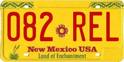NM license plate 082REL