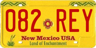 NM license plate 082REY