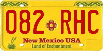 NM license plate 082RHC
