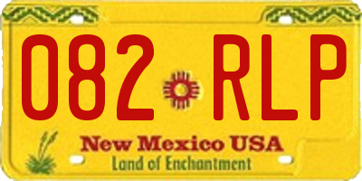 NM license plate 082RLP
