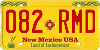 NM license plate 082RMD