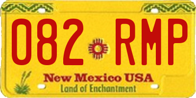 NM license plate 082RMP