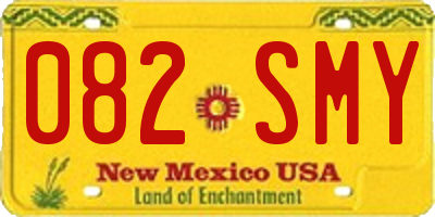 NM license plate 082SMY