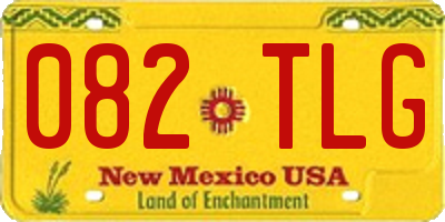 NM license plate 082TLG
