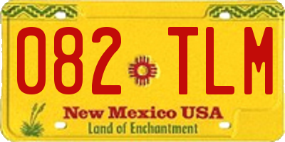 NM license plate 082TLM