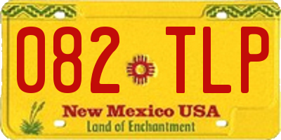 NM license plate 082TLP