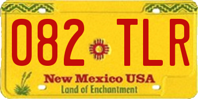 NM license plate 082TLR