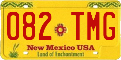 NM license plate 082TMG