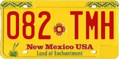 NM license plate 082TMH