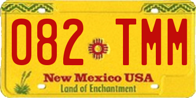 NM license plate 082TMM