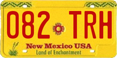 NM license plate 082TRH
