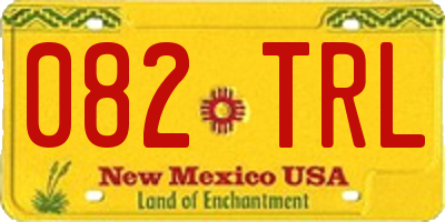 NM license plate 082TRL