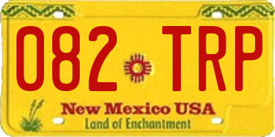 NM license plate 082TRP