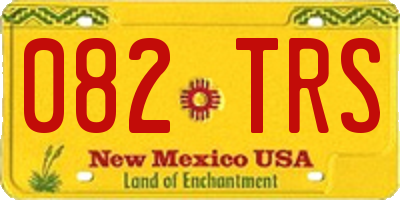 NM license plate 082TRS