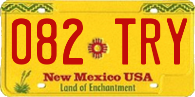 NM license plate 082TRY