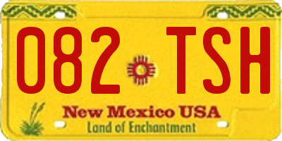 NM license plate 082TSH