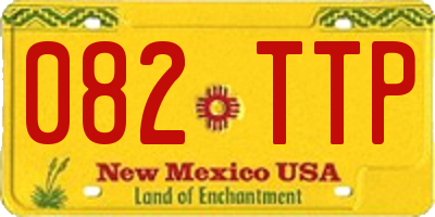 NM license plate 082TTP