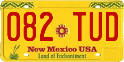 NM license plate 082TUD
