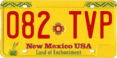 NM license plate 082TVP