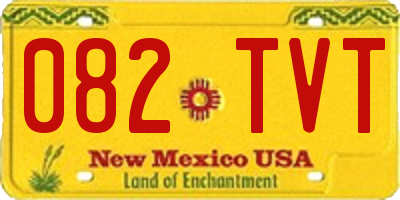 NM license plate 082TVT