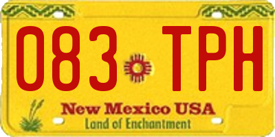 NM license plate 083TPH