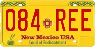 NM license plate 084REE