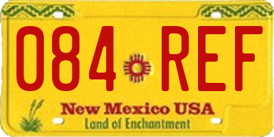 NM license plate 084REF