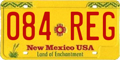 NM license plate 084REG