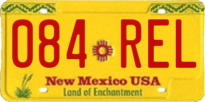 NM license plate 084REL
