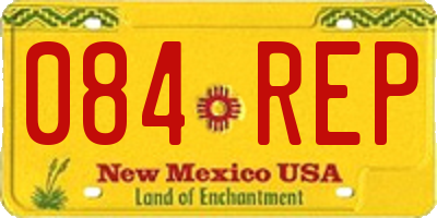 NM license plate 084REP