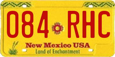 NM license plate 084RHC