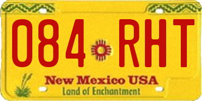 NM license plate 084RHT