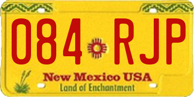 NM license plate 084RJP