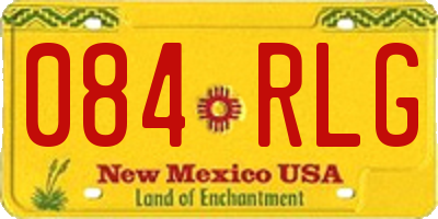 NM license plate 084RLG