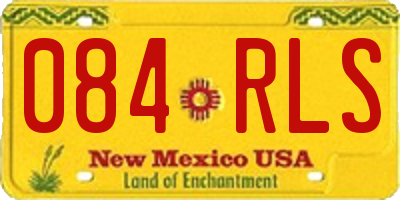 NM license plate 084RLS