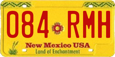 NM license plate 084RMH