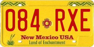NM license plate 084RXE