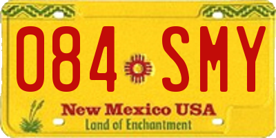 NM license plate 084SMY