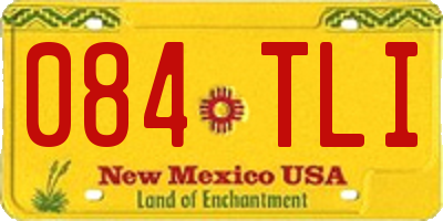 NM license plate 084TLI