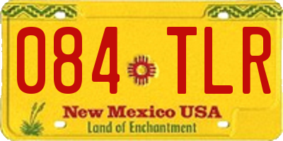 NM license plate 084TLR