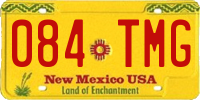 NM license plate 084TMG