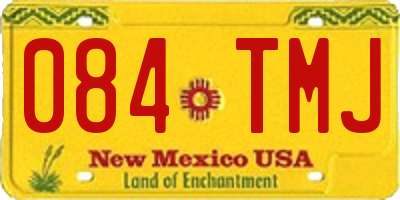 NM license plate 084TMJ