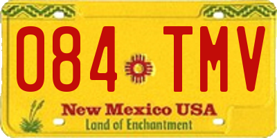 NM license plate 084TMV