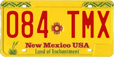 NM license plate 084TMX