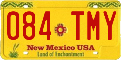 NM license plate 084TMY