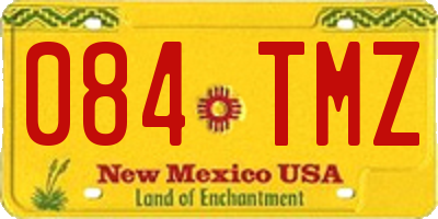 NM license plate 084TMZ