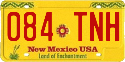 NM license plate 084TNH