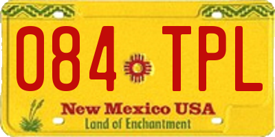 NM license plate 084TPL