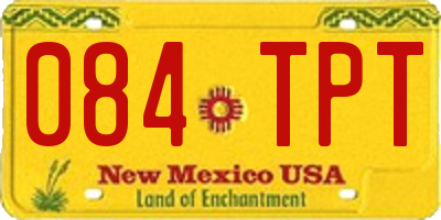 NM license plate 084TPT