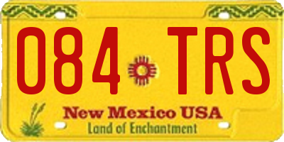 NM license plate 084TRS